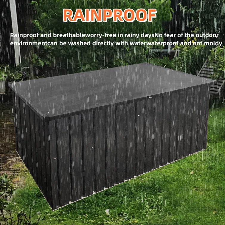 6 ft. W x 3 ft. D Metal Horizontal Tool Shed