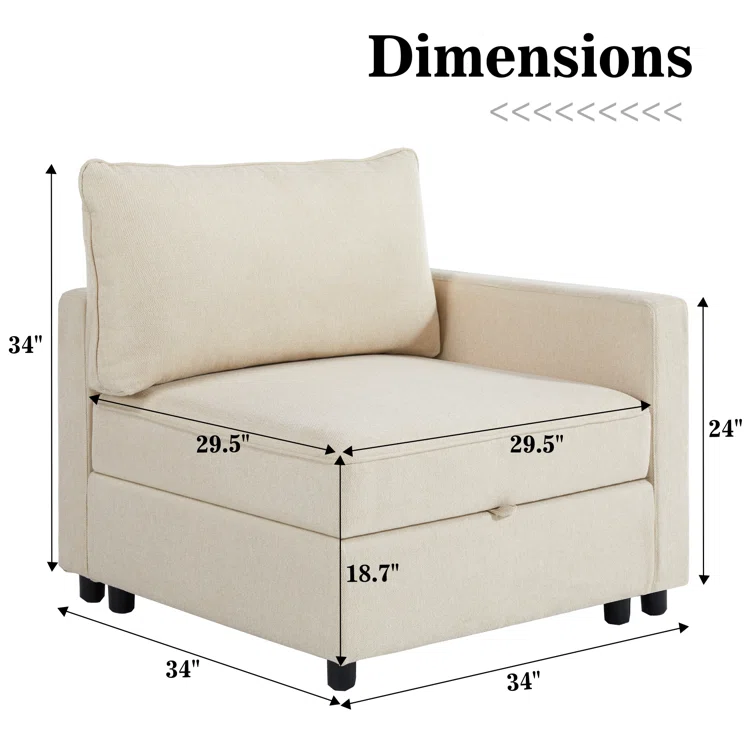 3 - Piece Upholstered Sectional