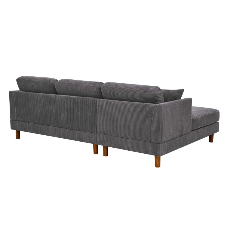 Nikeita 2 - Piece Corduroy Sectional