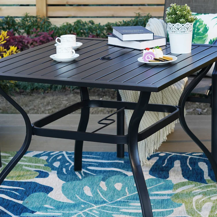Arlane 4 - Person Square Outdoor Dining Set with Cushions