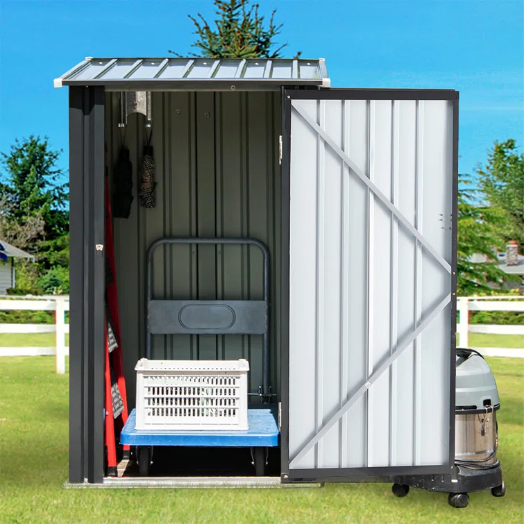 3 ft. W x 3 ft. D Metal Storage Shed
