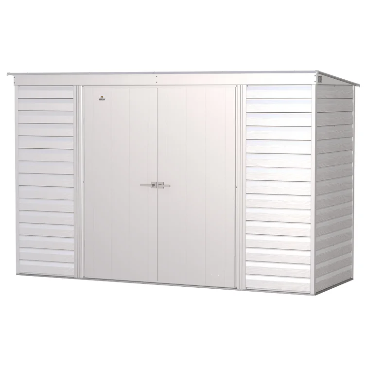 10 ft. W x 4 ft. D Steel Horizontal Storage Shed