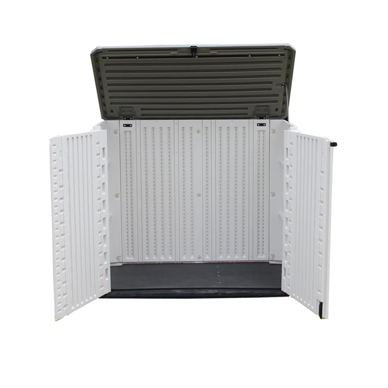 4 ft. W x 4 ft. D Metal Garbage Shed