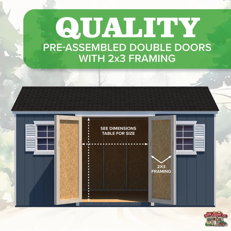 Value Workshop Outdoor Wood Storage Shed