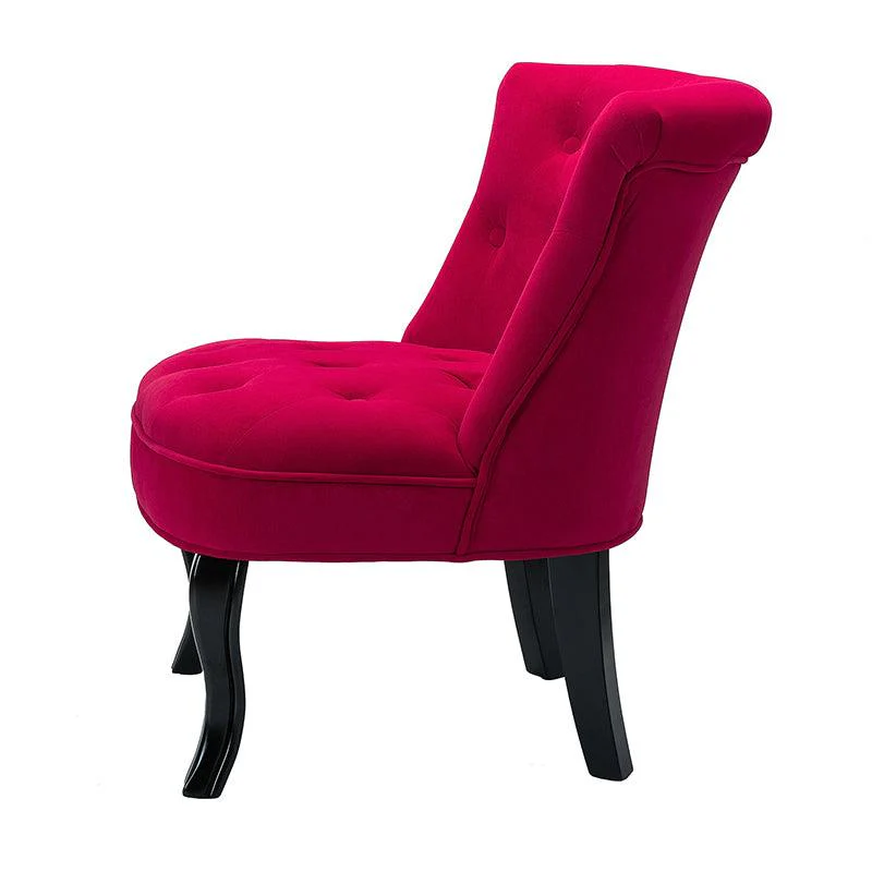 Elegantly Curved Jonnie Tufted Vanity Stool