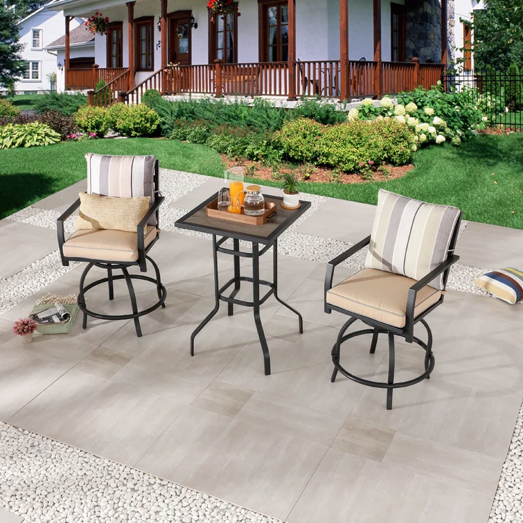 Adolphus 2 - Person Square Outdoor Dining Set with Cushions