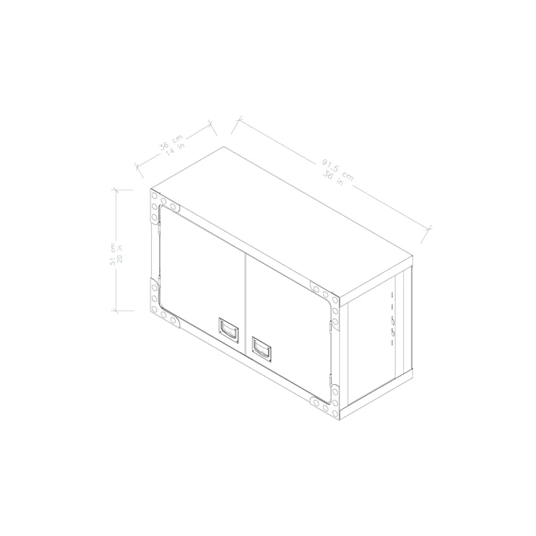 Steel Single Storage Cabinet ( 20'' H x 36'' W x 14'' D)