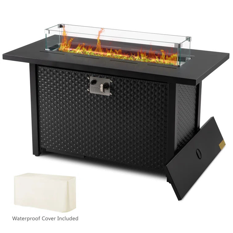 Tasiya 5 - Person Outdoor Seating Group With Fire Pit And Cushions