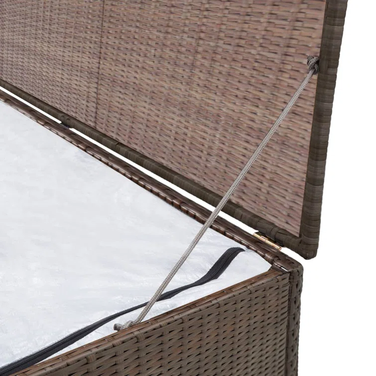Aristi Patio Storage Box 47.2"x19.7"x23.6" Poly Rattan