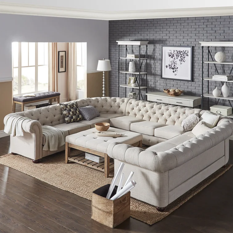 Huskins 11 - Piece Upholstered Sectional