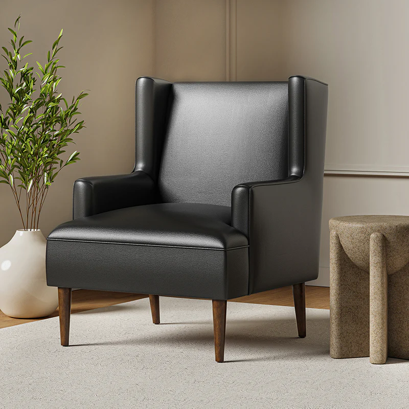Gregor Vegan Leather Accent Chair