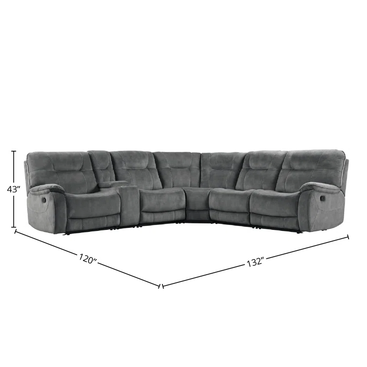 Karliyah 6 - Piece Upholstered Reclining Sectional