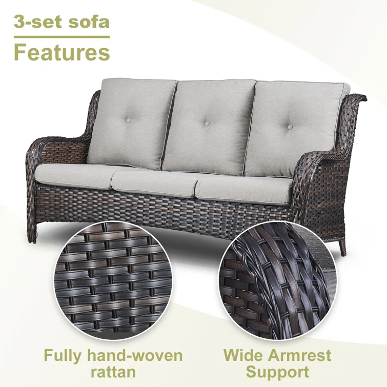 Bonia 5 - Person Outdoor Seating Group with Cushions