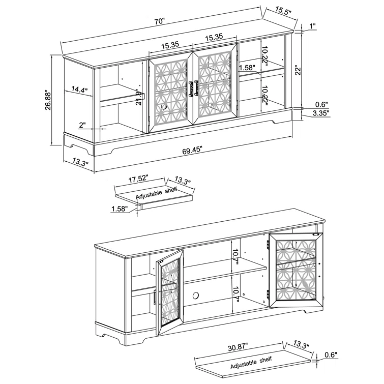 Brittane 70'' Media Console