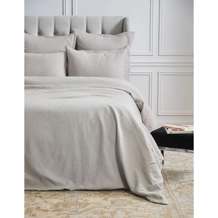 Diamond Pearl Grey Queen Bed Skirt