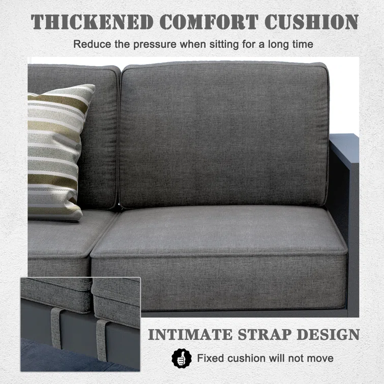 Searl 5 - Person Outdoor Seating Group with Cushions