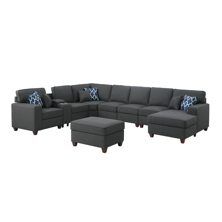 Manns 9 - Piece Upholstered Sectional