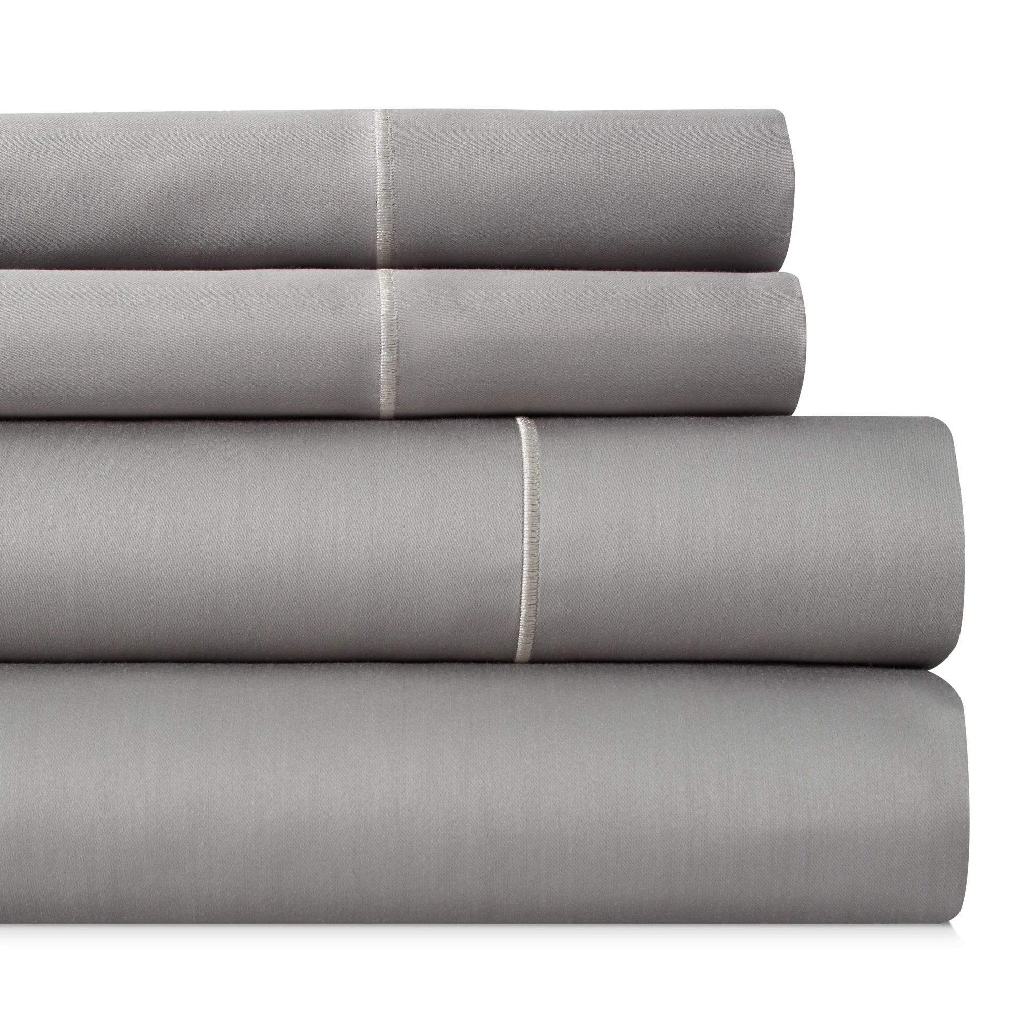 Bibb Home 1000TC Egyptian Cotton Rich 4-Piece Sheet Set