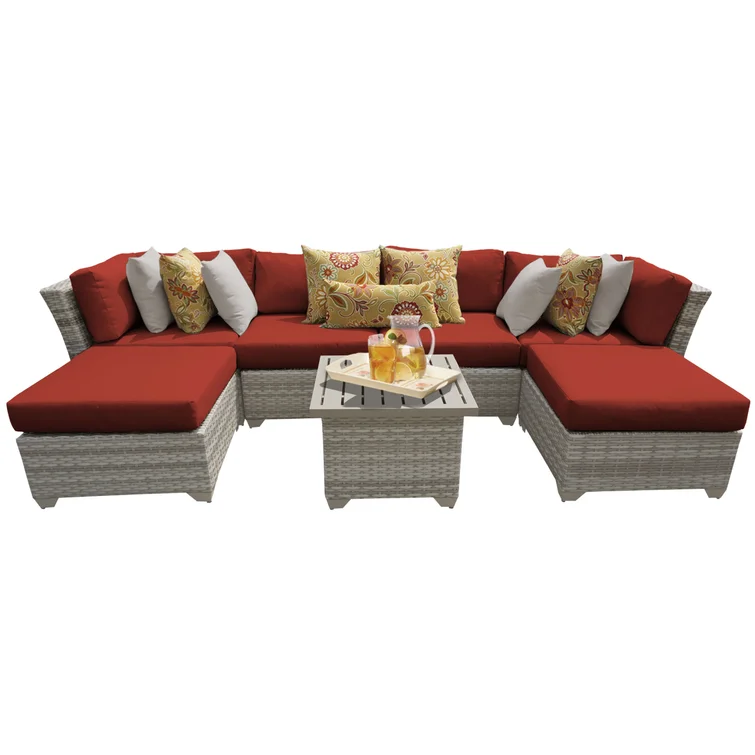 Bannister 6 - Person Outdoor Seating Group with Cushions