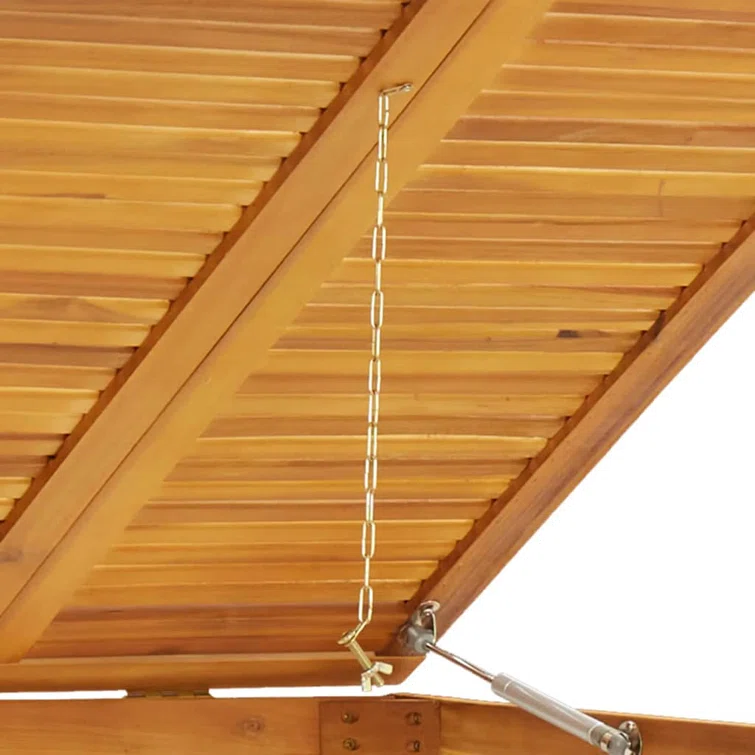 6 ft. 10 in. W x 2 ft. 11in. D Solid Wood Garbage Shed