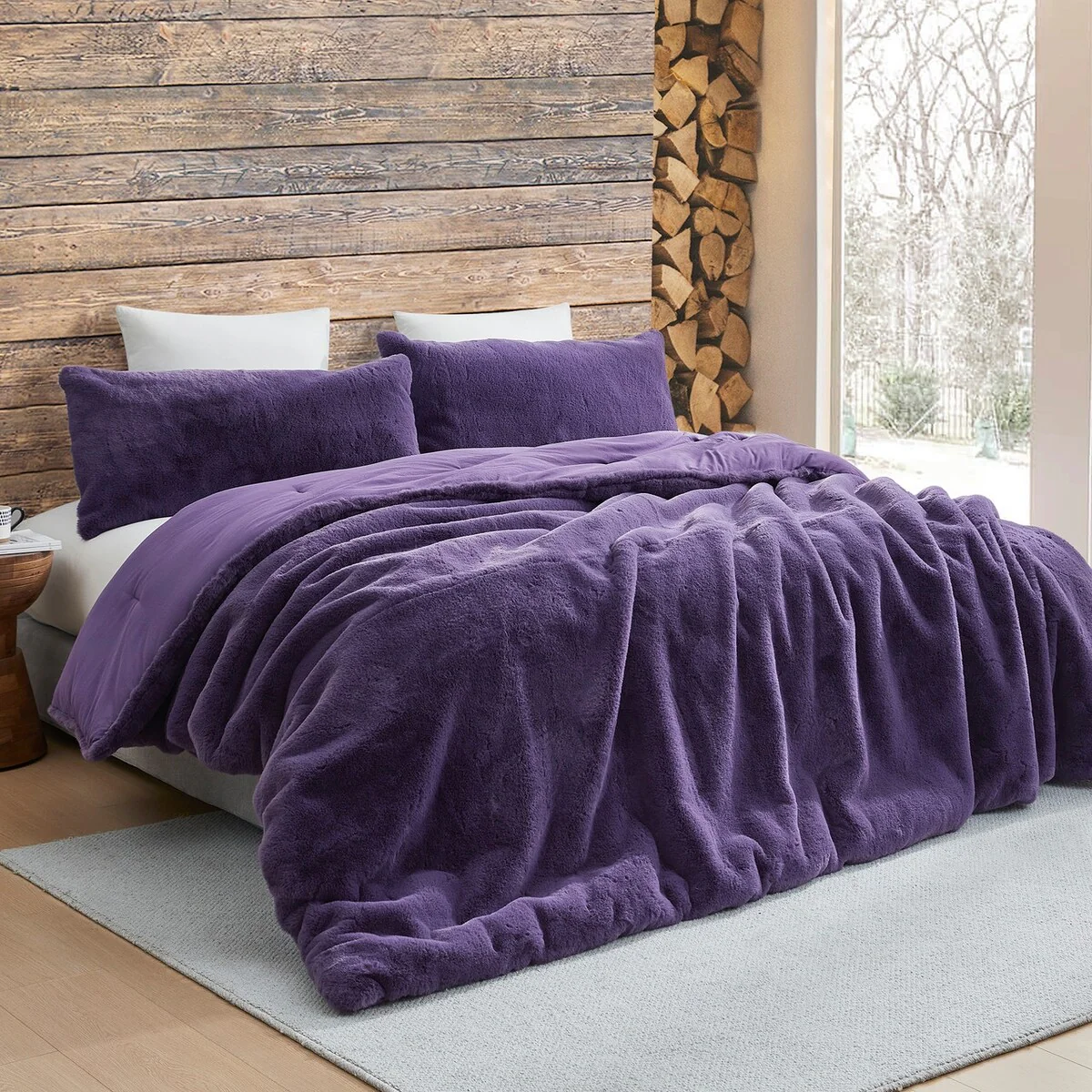 Chunky Bunny Some Like It Cold - Coma Inducer? Oversized Comforter Set - Dark Purple