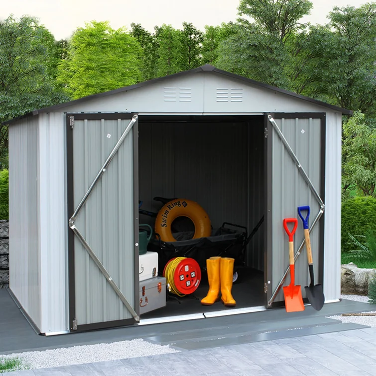 8 ft. W x 6 ft. D Metal Storage Shed