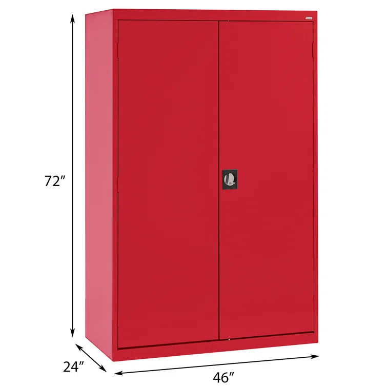 Steel Single Storage Cabinet ( 72'' H x 46'' W x 24'' D)