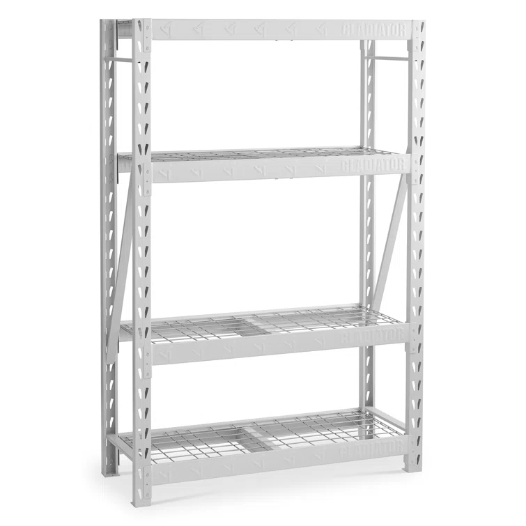 48" Wide Heavy Duty Rack With Four 18" Deep Shelves