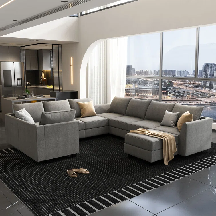 Extra Large Modular Sectional Sofa U shaped Corner Sectional