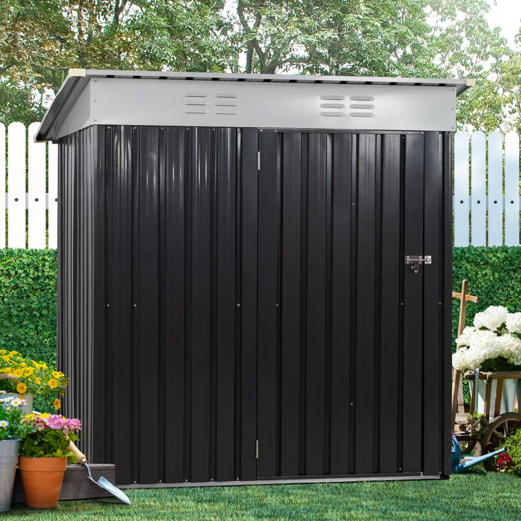 6 ft. W x 4 ft. D Metal Traditional Storage Shed