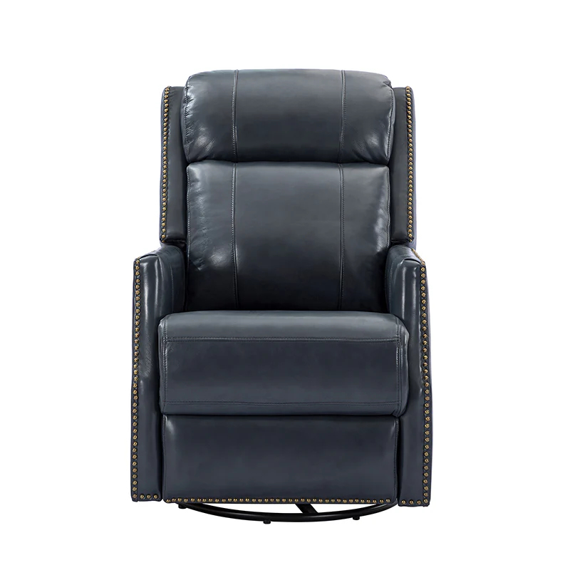 Epimetheus Genuine Leather Manual Swivel Recliner