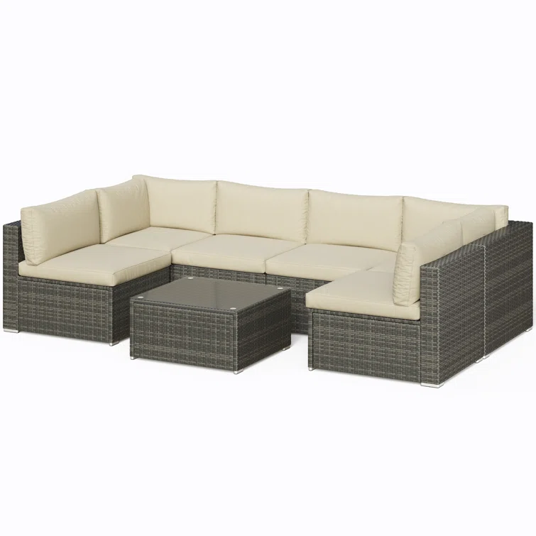 Celinez 6 - Person Outdoor Seating Group with Cushions
