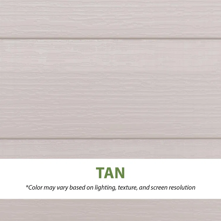 75 Cubic Feet High-Density Polyethylene (Plastic) Steel Reinforced Outdoor Storage Shed