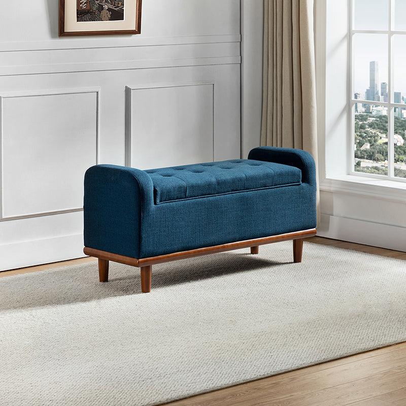 Clover Upholstered Flip Top Storage Bench