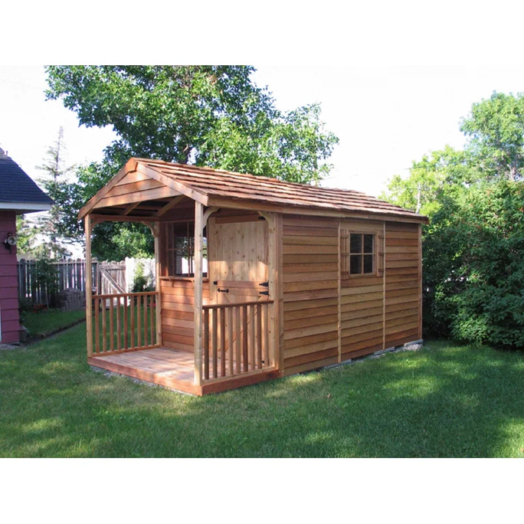 Clubhouse Gable 8 ft. W x 16 ft. D Solid and Manufactured Wood Storage Shed