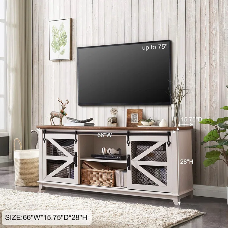 Castilla Farmhouse TV Stand for 75