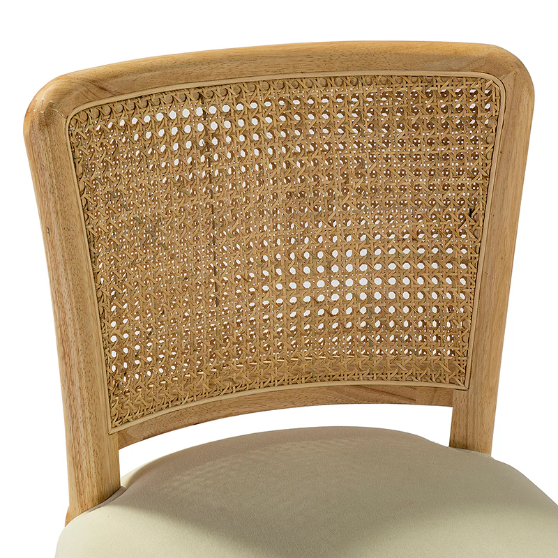 Blanca Cane Task Vanity Table Chair