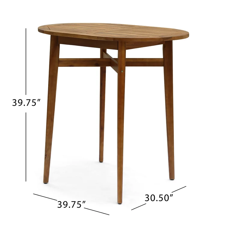 Carlleen 4 - Person Oval Outdoor Dining Set