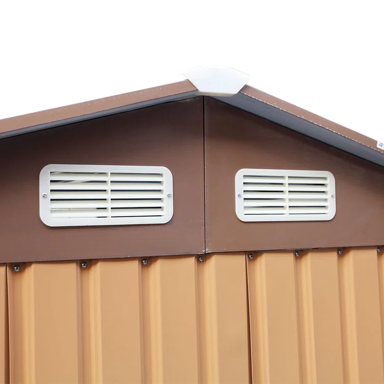 Outdoor 8 ft. W x 6 ft. D Metal Storage Shed