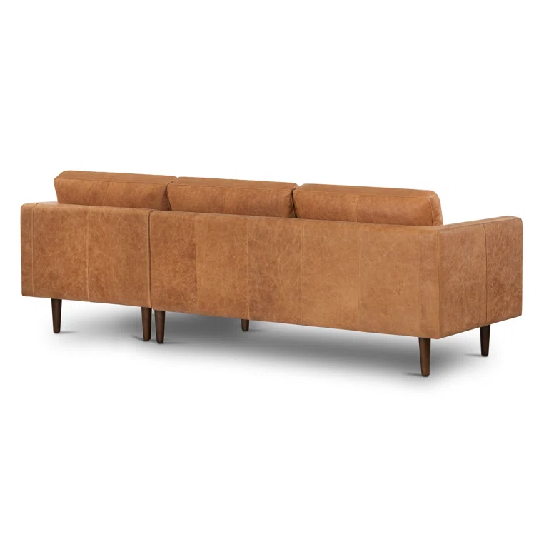 Bismarck 2 - Piece Genuine Leather Sectional
