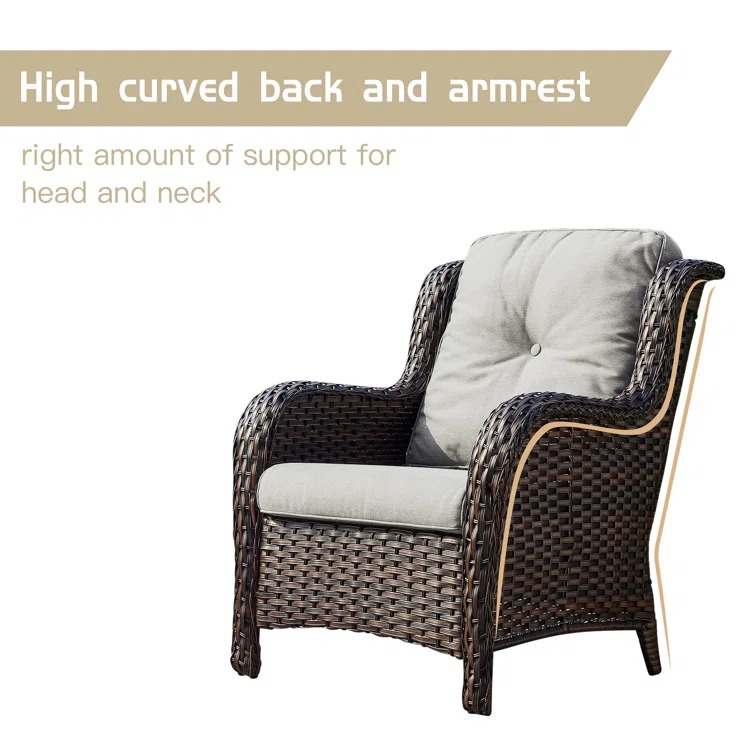 Carolina 2 - Person Outdoor Seating Group with Cushions