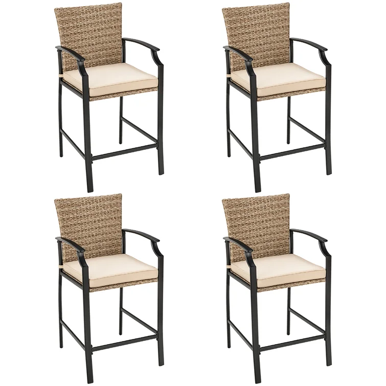 4 - Person Square Outdoor Dining Set with Cushions