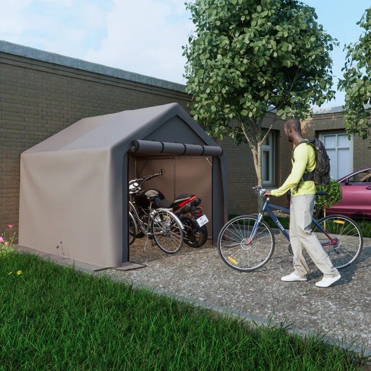 8 Ft. W x 8 Ft. D Portable Storage Shed Tool Shed