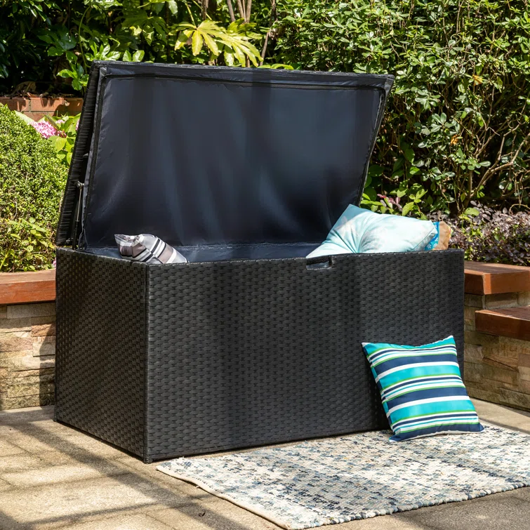 Glitzhome 52.76'' W 140 Gallons Water Resistant Deck Box