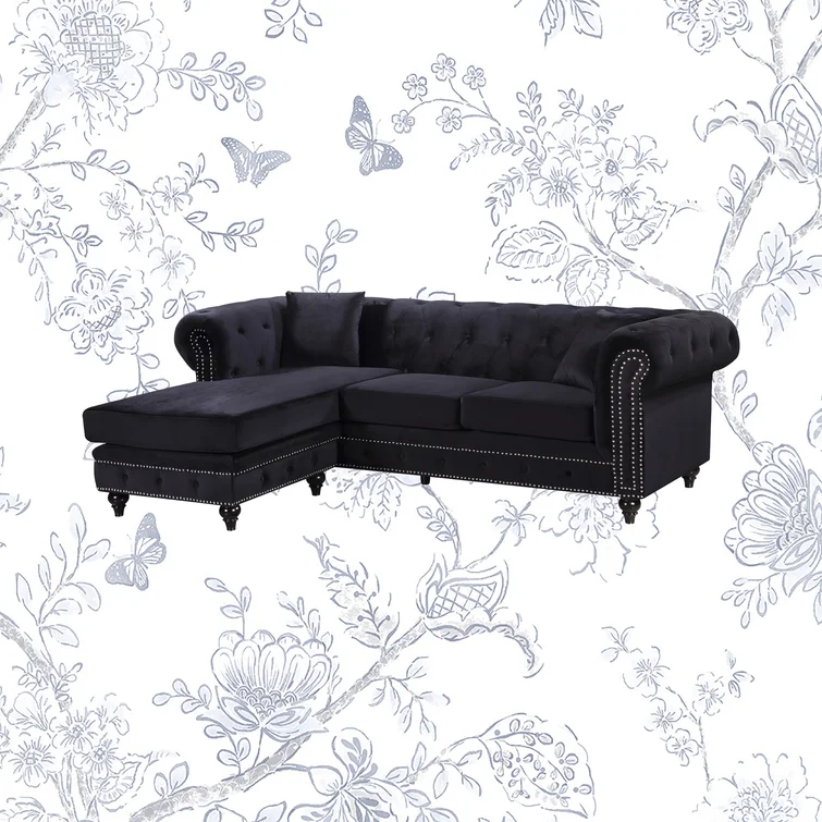 Harlow 2 - Piece Velvet Sectional