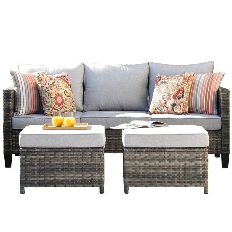 Dzion 5 - Person Outdoor Seating Group with Cushions