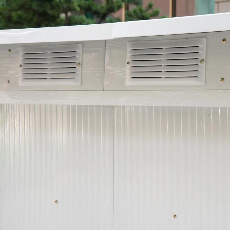 Outdoor Lean-To Metal Storage Shed