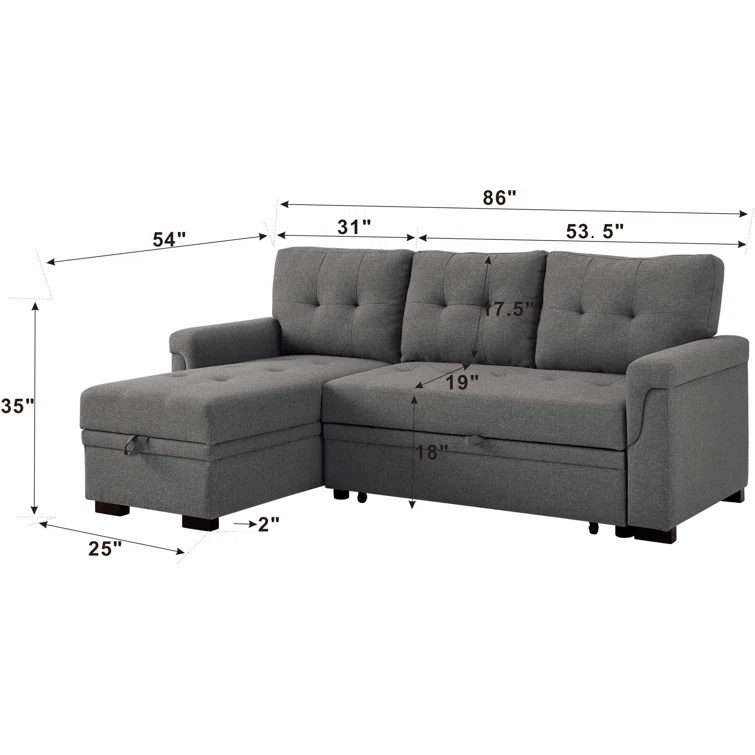2 - Piece Upholstered Sectional