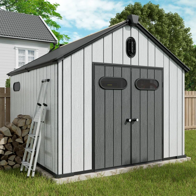 8 Ft.W *10 Ft.D Outdoor Resin Storage With Floor