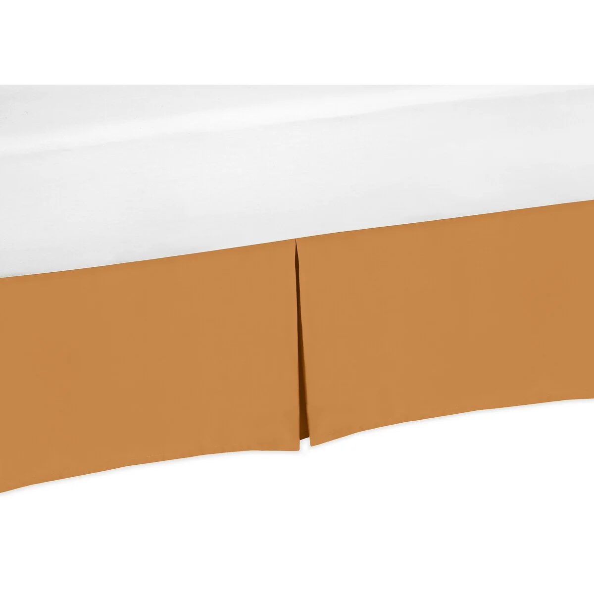 Solid Pumpkin Orange Queen Bed Skirt Pumpkin Rust Orange Retro Bohemian Shabby Chic Minimalist Gender Neutral for Boho Sun
